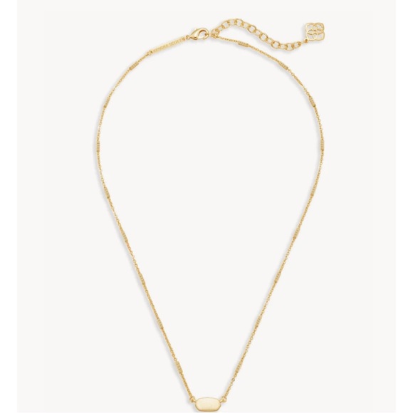 KENDRA SCOTT • Fern Pendant Gold Necklace - Picture 3 of 5